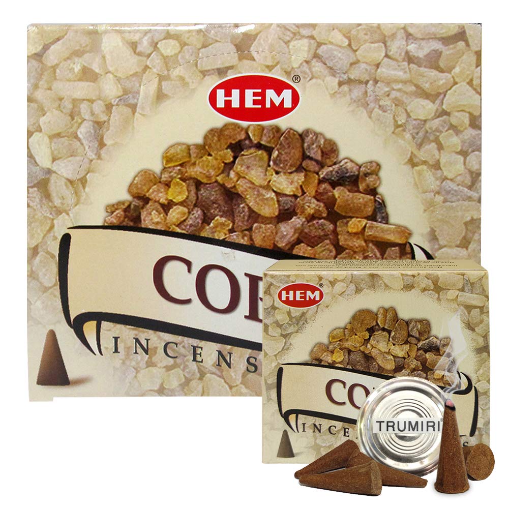 Copal Incense Cones and Cone Incense Burner Bundle Insence Insense Hem Incense