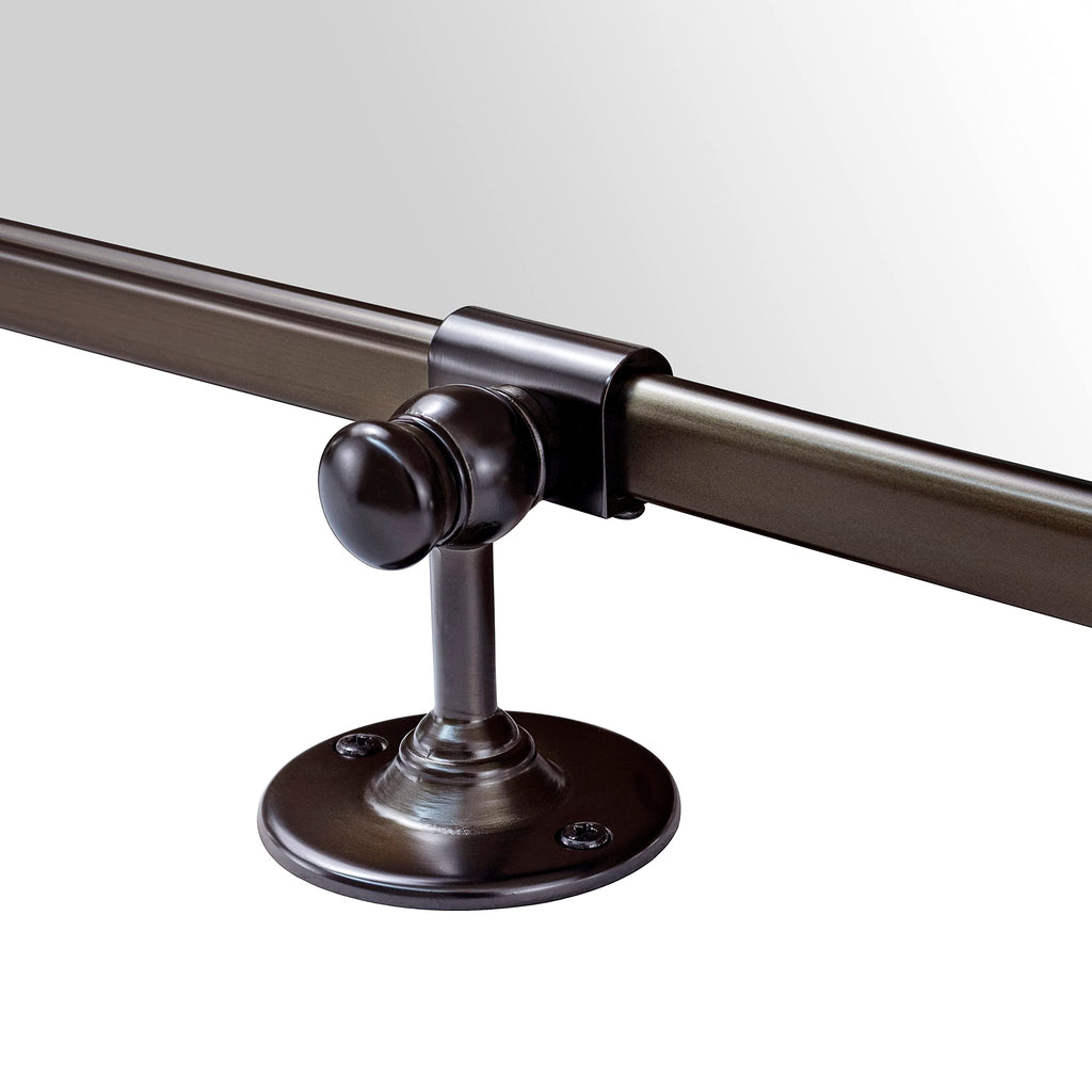 Tehome 20X24'' Oil Rubbed Bronze Pivot Bathroom Vanity Mirror 24X20'' Metal Framed Dark Bronze Rectangle Tilting Beveled Vanity
