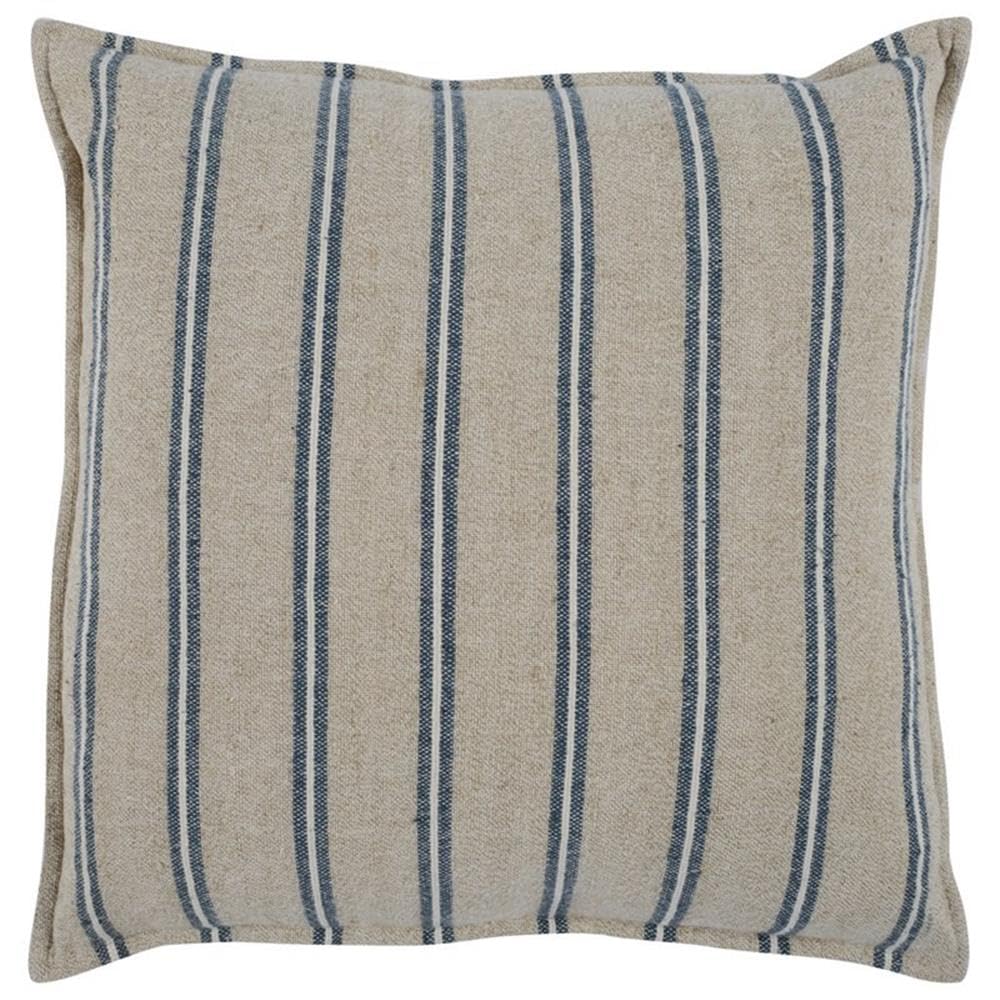 Kosas Home Demi 26X26 Rectangular Cotton Throw Pillow In Blue/Natural