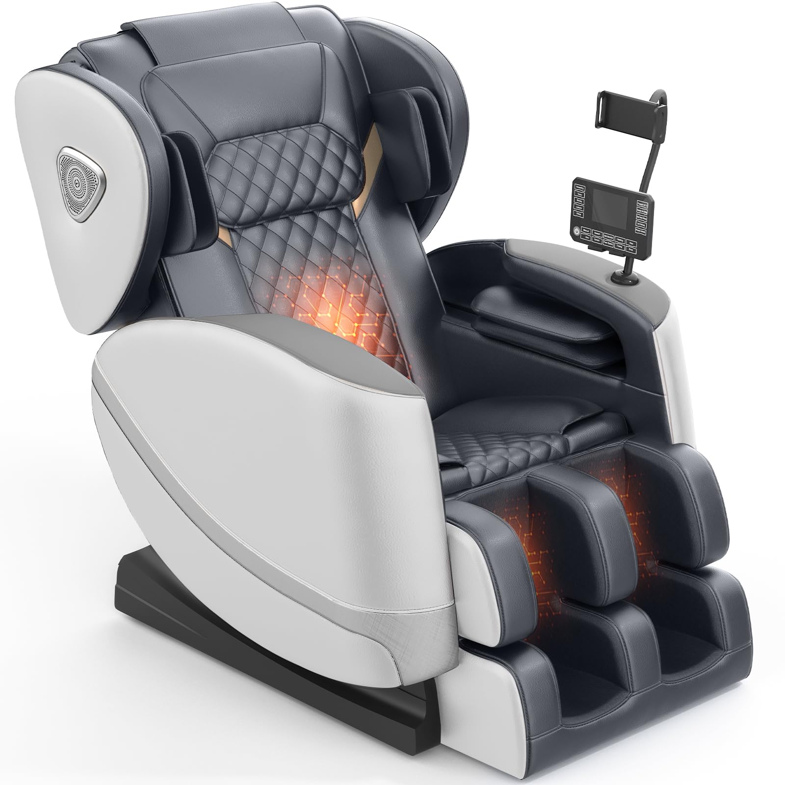 FURNIMAT 2025 Massage Chair Full Body, Zero Gravity Massage Chair with 10 Fix Rollers, Heating, Foot Massage, Auto Modes, Blueto