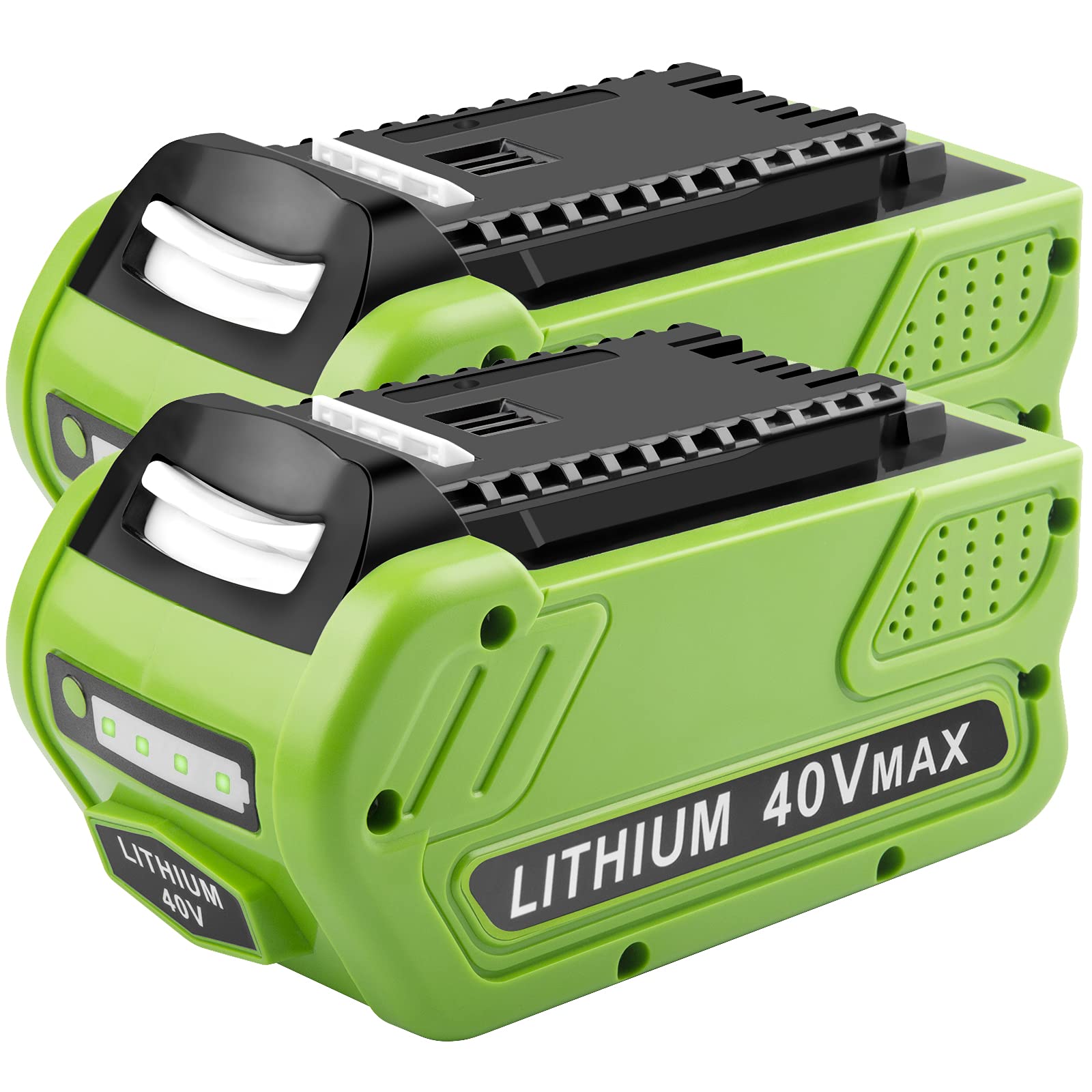 2 Pack 29472 6000Mah 40V Lithium Battery Replacement For Greenworks 40V 29472 29462 2901319 24282 24252 21332 25322 20672 210160