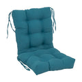 Blazing Needles 18 38-inch Twill Seat/Back Tufted Chair Cushion, 18 x 38, Indigo