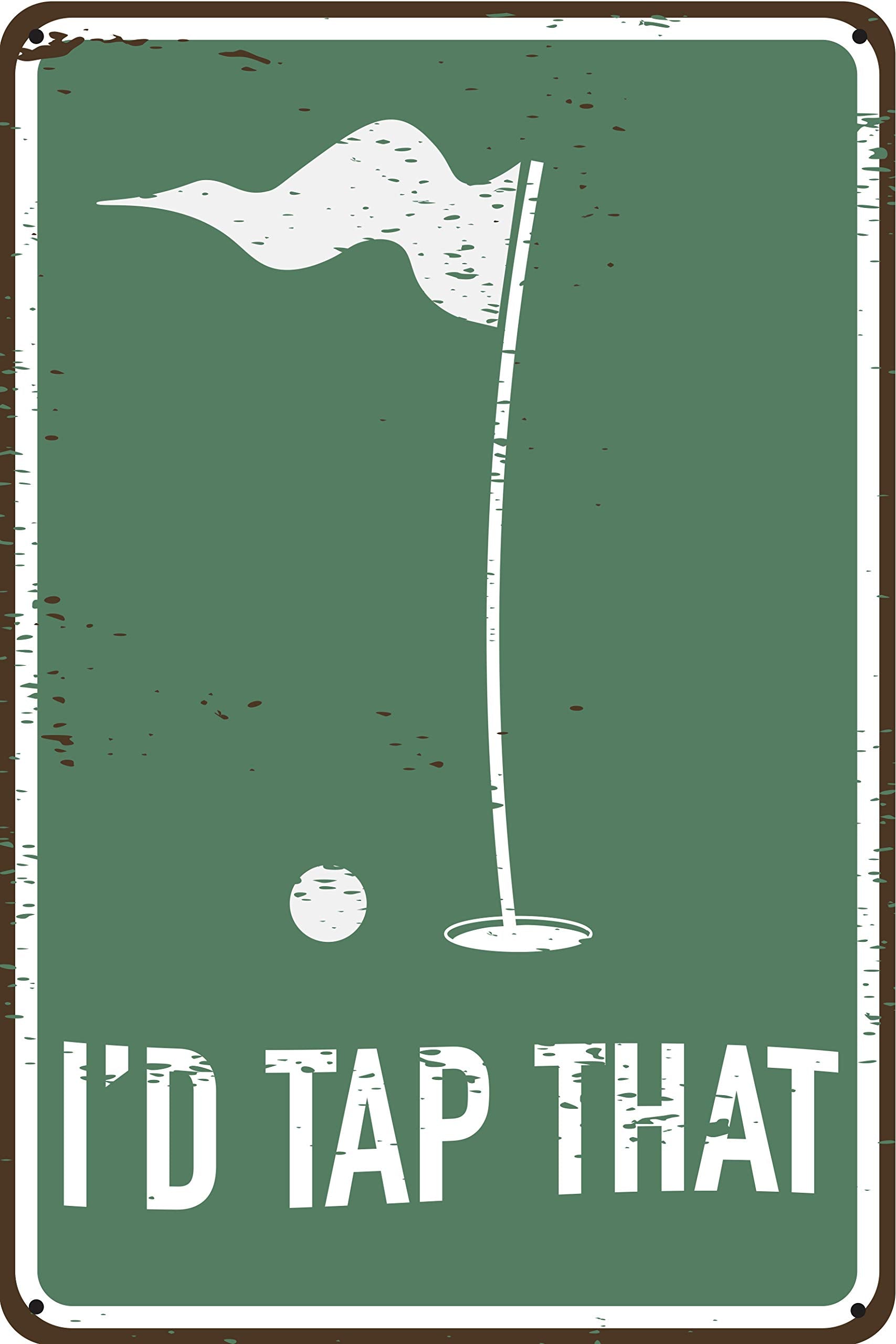 Id Tap That 12 x 8 Funny Tin Sign Golf Accessory Clubhouse Decor Man Cave Sports Bar Wall Art