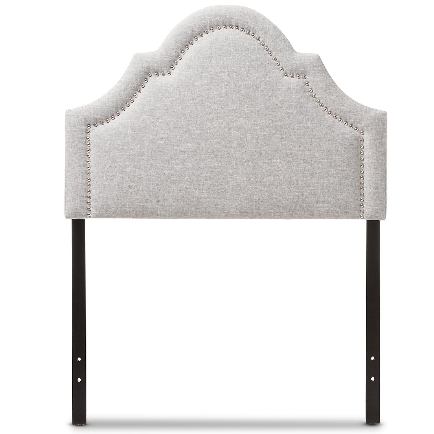 Baxton Studio Rita Twin Fabric Headboard, 38.81-inch W x 2.34-inch D x 25.74-inch H, Greyish Beige (125-6985-HiT)