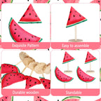 Bucherry 5 Pcs Watermelon Decor Summer Watermelon Tiered Tray Decor Watermelon Fabric Standing Table Centerpiece Watermelon Kitc