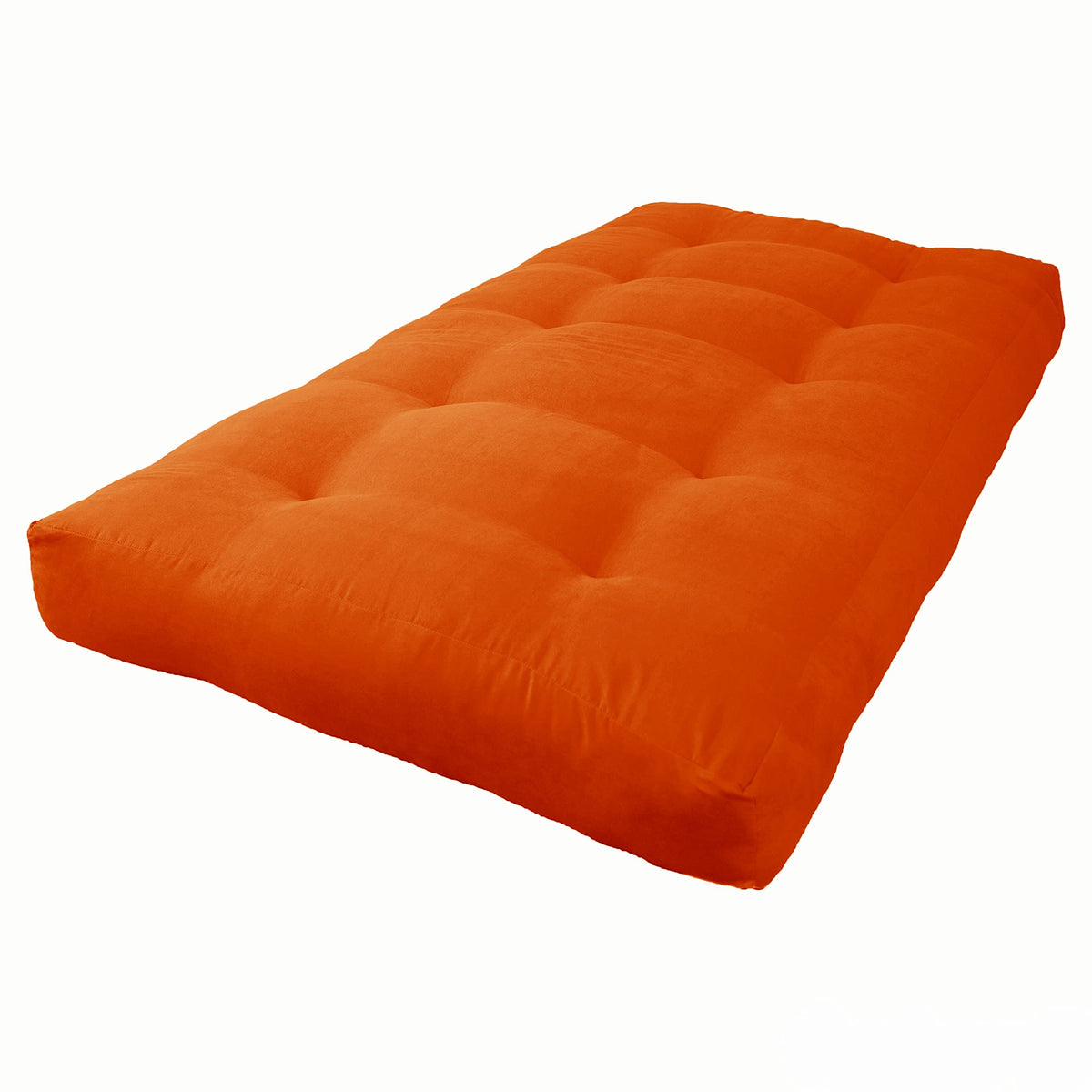 Blazing Needles Vitality 7&quot; Microsuede Futon Mattress, Twin, Tangerine Dream