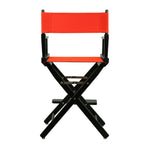Casual Home 24" Director's Chair Black Frame-with Orange Canvas, Counter Height