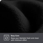 Bare Home Polar Fleece Blanket - Full/Queen Blanket - Black - Warm & Cozy - Premium Fleece Blanket - Blanket For Bed, Sofa, Camp