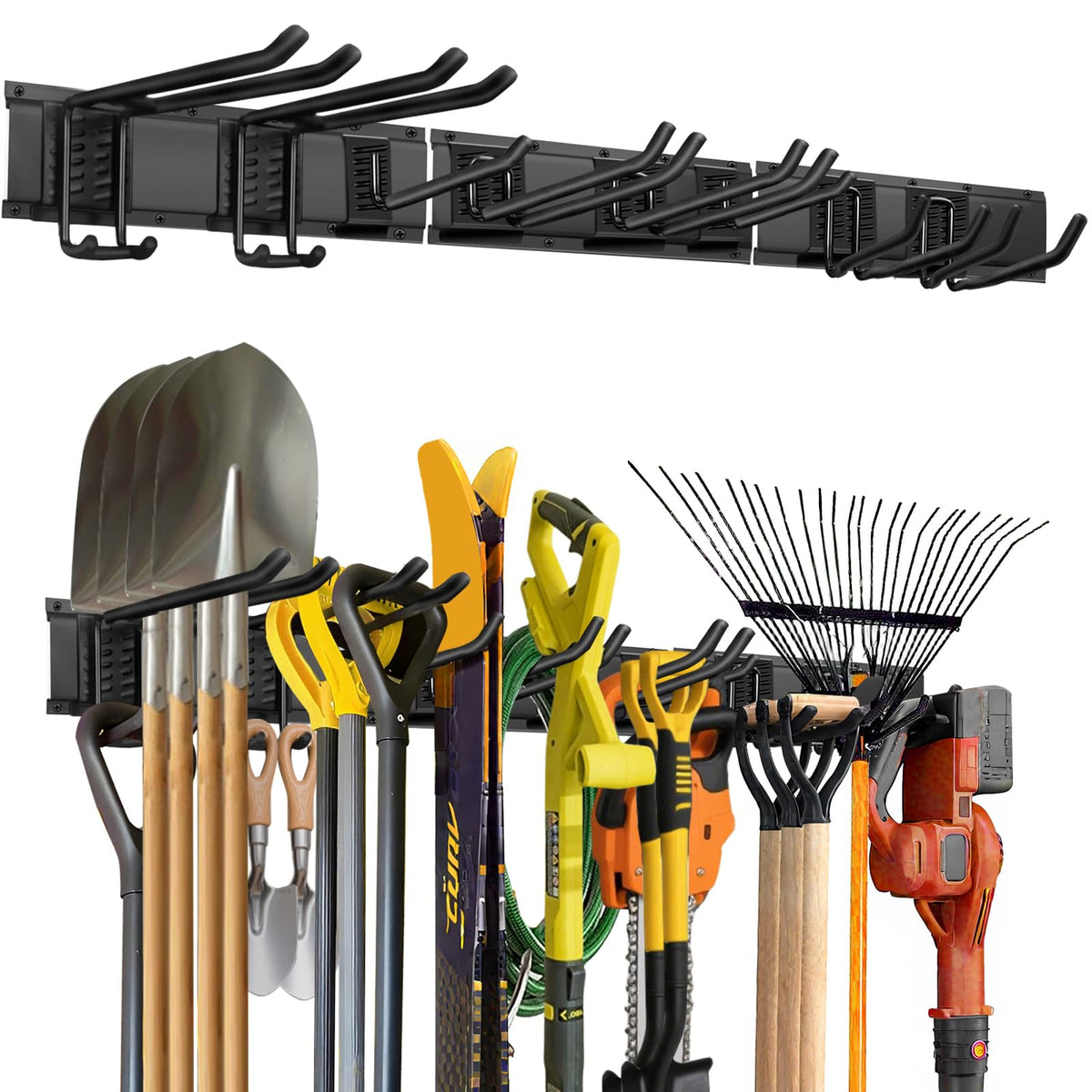 LRYXEG Garage Tool Organizer Wall Mount, 48in Tool Rack, 420LBS Capacity