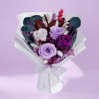 Preserved Flowers Bouquets, Purple Flowers, Flowers For Delivery Prime, Natural Real Long Lasting Roses And Flowers, Rose Bouque