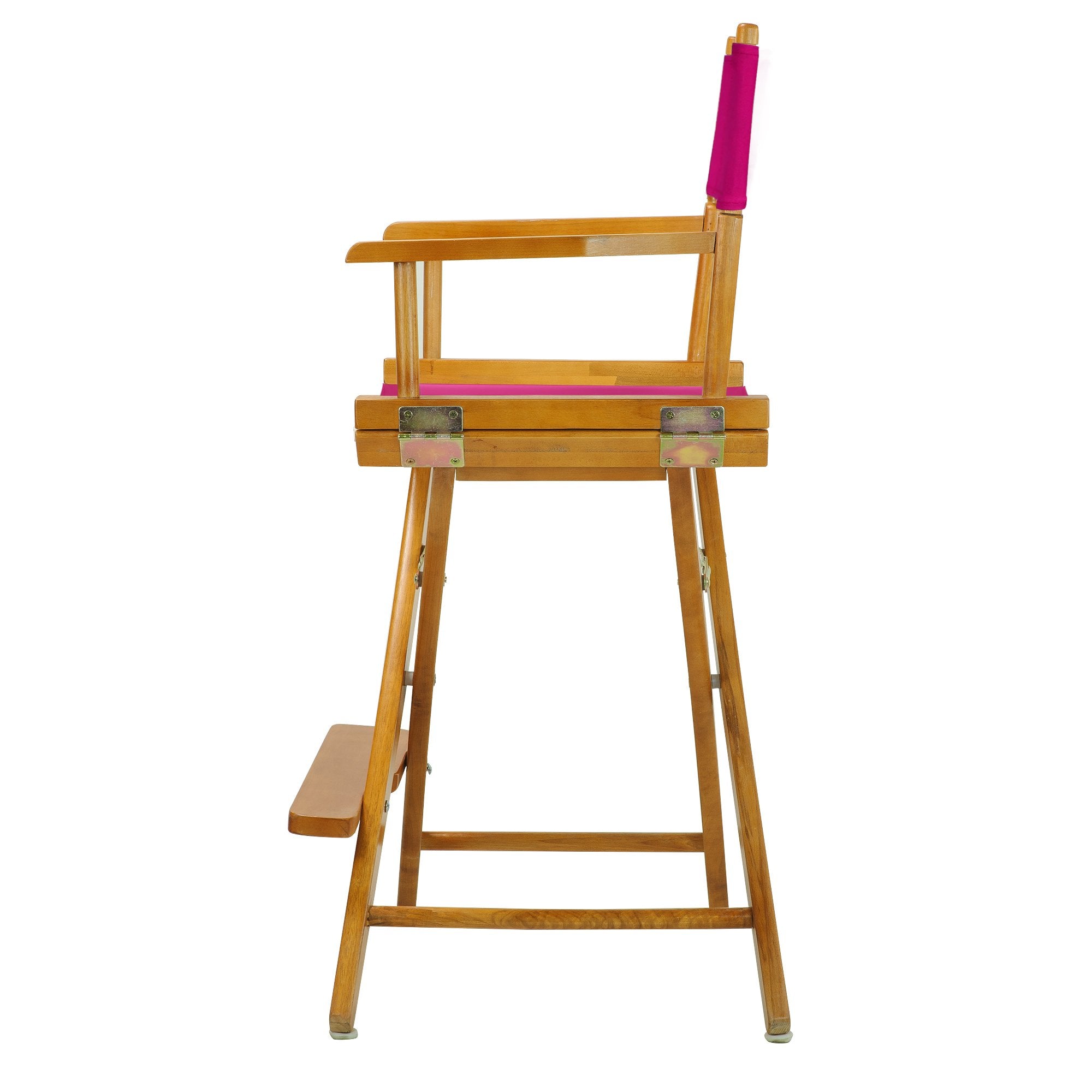 Casual Home 220-05/021-30 Director Chair 24&quot; - Counter Height Honey Oakframe/Magenta Canvas