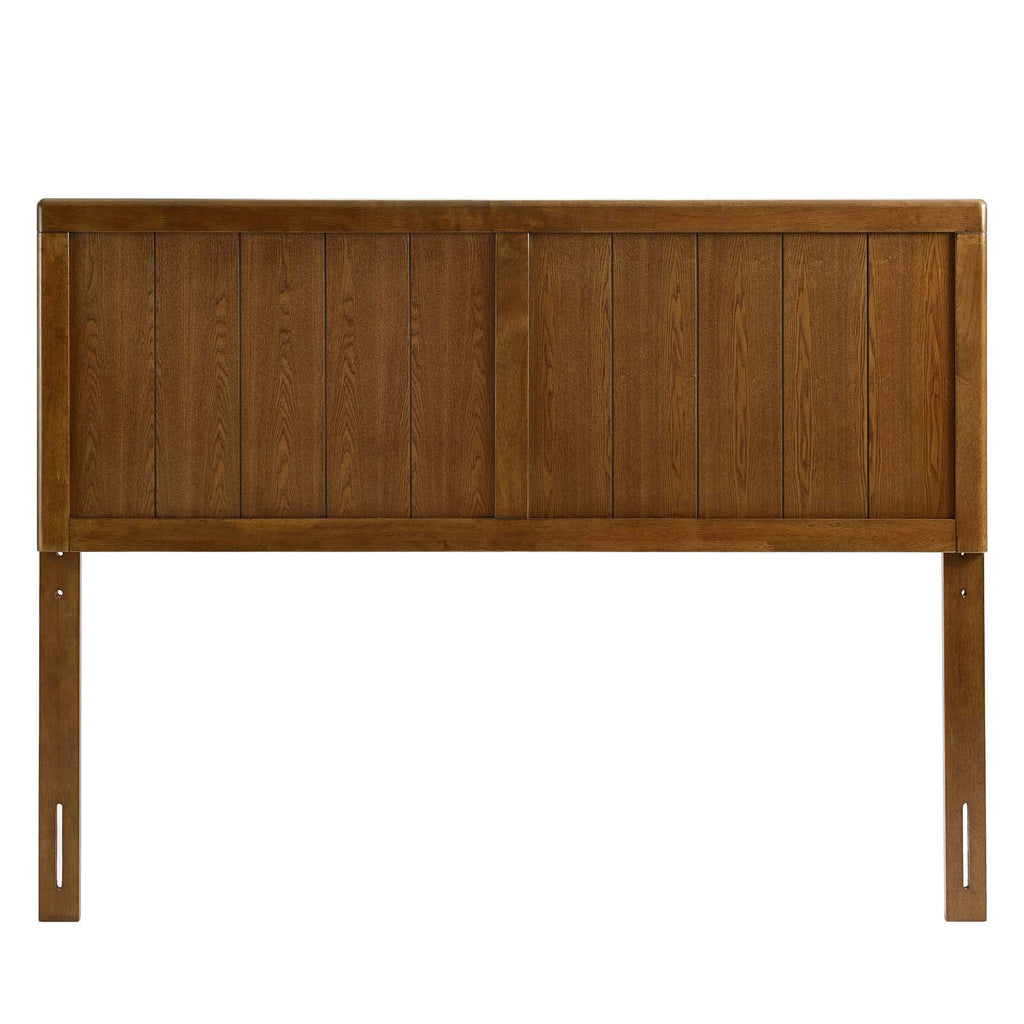 Modway Mod-6217-Wal Robbie Full Wood Headboard, Walnut