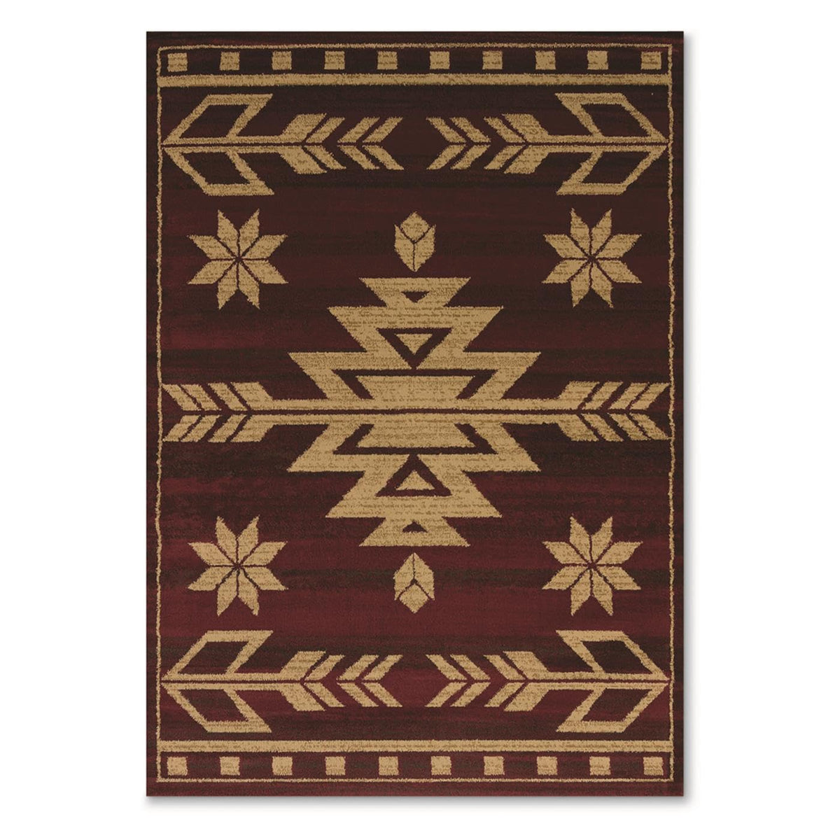 United Weavers Of America Teton Area Rug, 110 Inch  X 72 Inch , Red