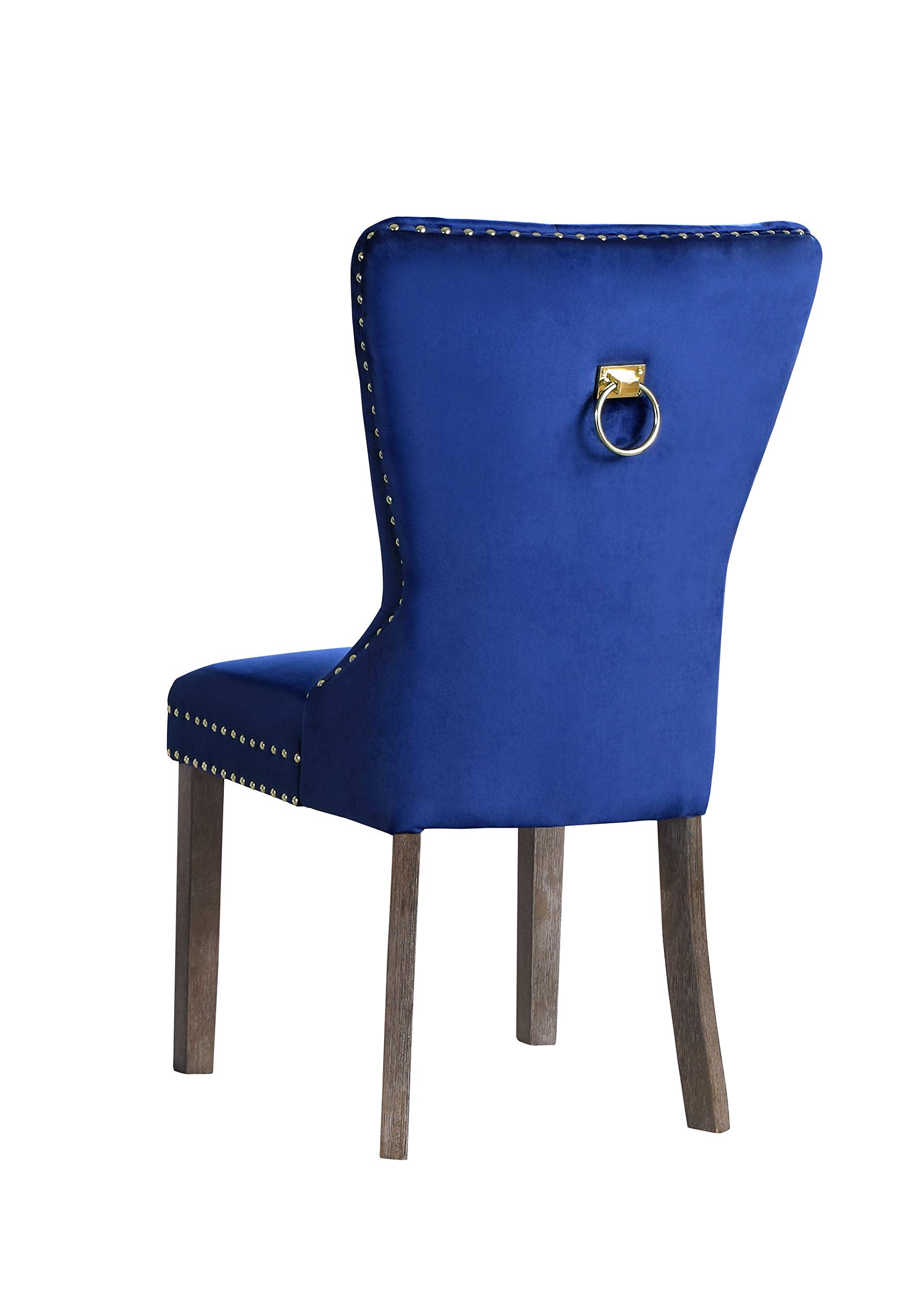 Best Quality Furniture Dining Chairs (Set Of 2) Navy Blue