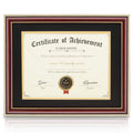 ELSKER&HOME 8.5x11Document Frame - High Gloss Reddish Brown Wood Color Frame - Made for Certificates Sized 8.5x11 Inch with Mat 