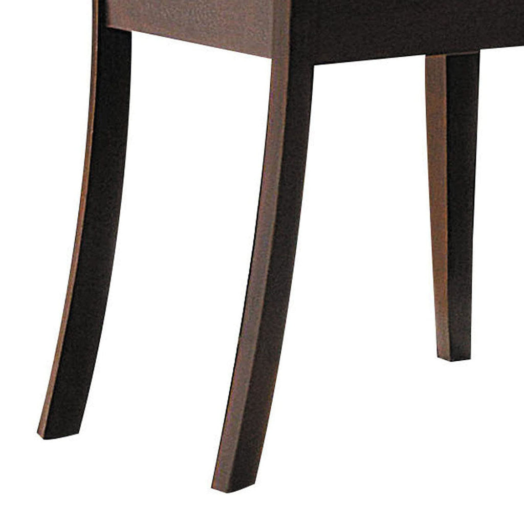 ACME Cardiff Side Chair (Set-2) - 0 - Espresso & Dark Brown Microfiber