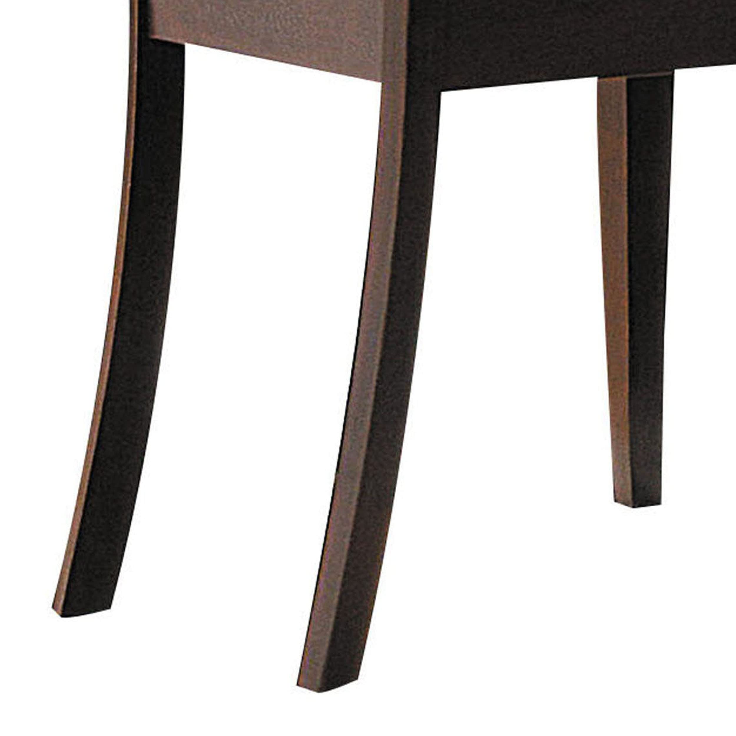 ACME Cardiff Side Chair (Set-2) - 0 - Espresso & Dark Brown Microfiber