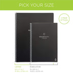 Rocketbook Fusion Reusable Undated Productivity Planner, Letter Size 8.5X11, Beige - Goals, Monthly And Weekly Calendar, Daily T