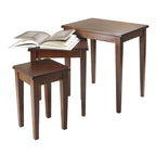 Winsome Wood Regalia Accent Table, Walnut, 14.9'D x 20'W x 21.6'H