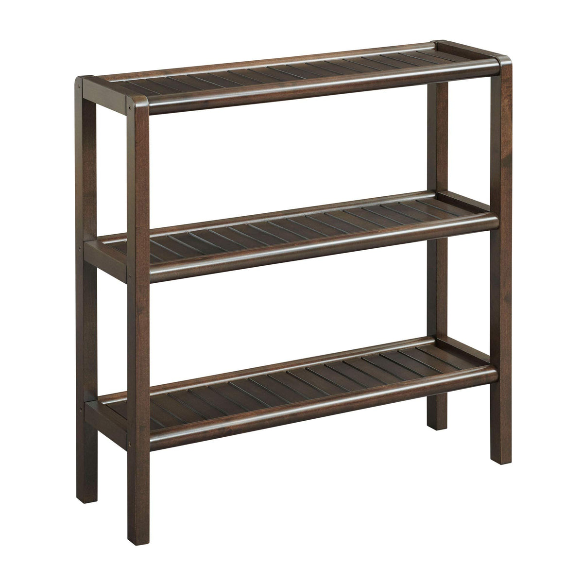 HomeRoots Espresso Brown Versatile Shoe Rack Shelving Unit