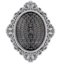 Gunes Islamic Wall Decor Elegant Plaque 24 x 31cm (9.5 x 12in) 99 Names of Allah Esma (Silver)