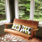 All Things Cedar PS48 Premium Porch Swing | 4-Ft Outdoor Furniture & Patio Swing | Handcrafted Western Red Cedar | Easy Assembly, Sustainable Outdoor Bench 57x23x24
