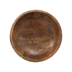 Bloomingville Mango Wood Footed, Walnut Finish Bowl, 12'' L X 12'' W X 5'' H, Brown