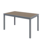 Olio Designs Series Ivy Rectangle Patio Table, Mocha/Silver