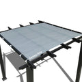 Alion Home Outdoor Pergola Sun Shade Cover Cloth Patio Canopy Hdpe Permeable With Grommets (10' X 12', Grey)