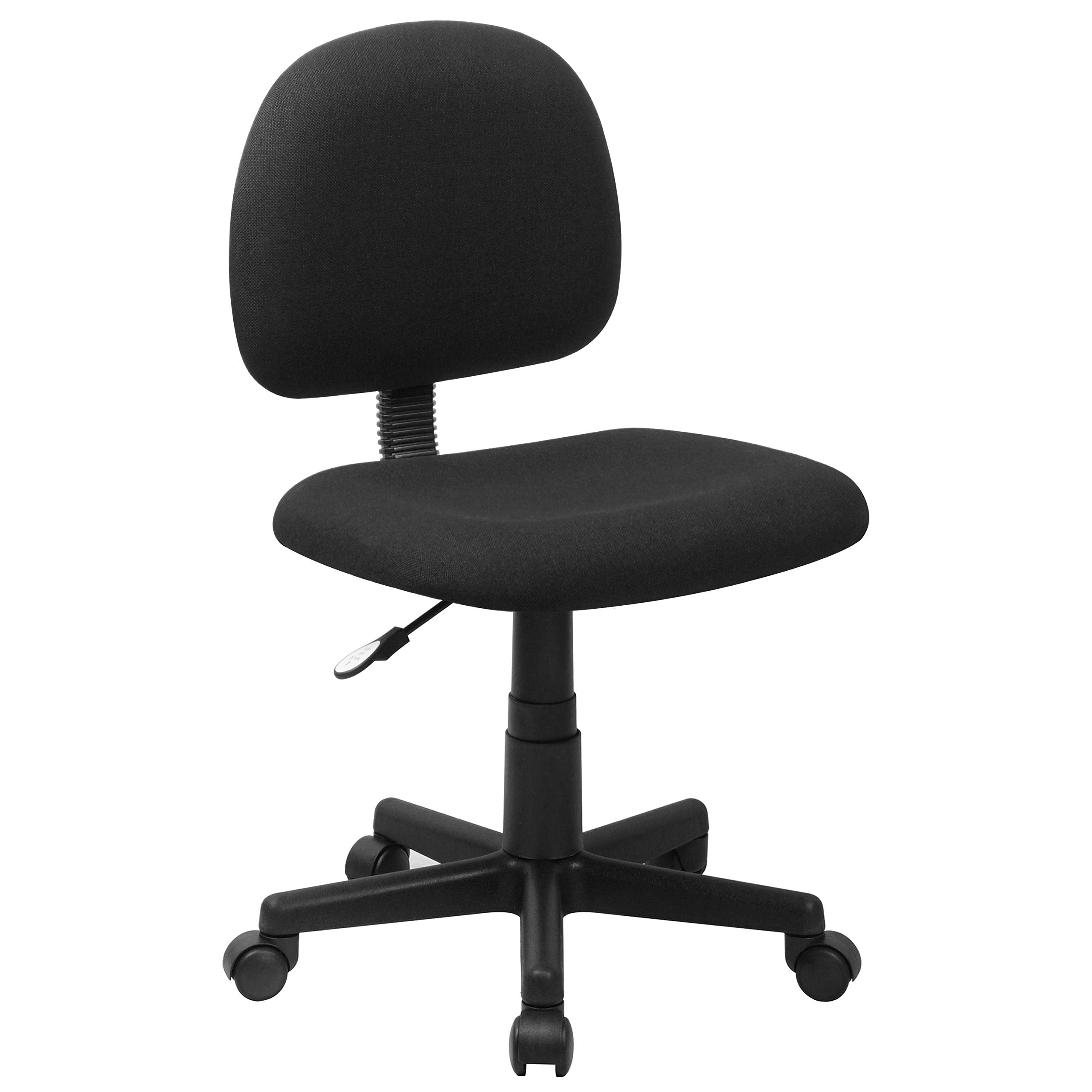 Flash Furniture Wayne Mid-Back Black Fabric Swivel Task Office Chair - Thumbnail 3