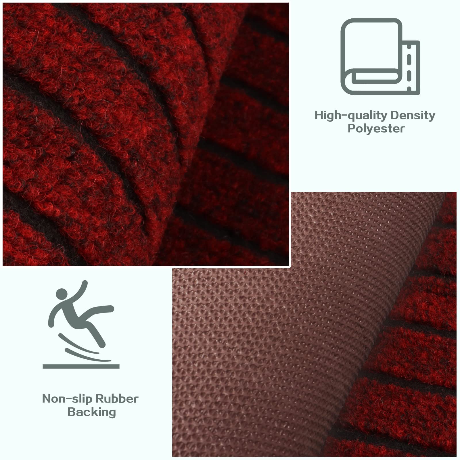 Custom Size Runner Rug 4 Ft X 18 Ft, Zgr 2-82Ft Carpet Runners Hallway Entryway Kitchen Garage Laundry Room Area Rugs With Non-S