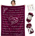 Gifts For Wife Blanket, Wife Gifts For Her Anniversary, My Wife Birthday Gift Ideas, Gift From Husband For Wife Anniversary, Bir