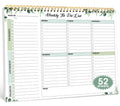 Weekly To Do List Notepad With 52 Undated Sheets(8.5'  11')- Weekly Desk Planner For Women & Man, Work And Home - Serene Green