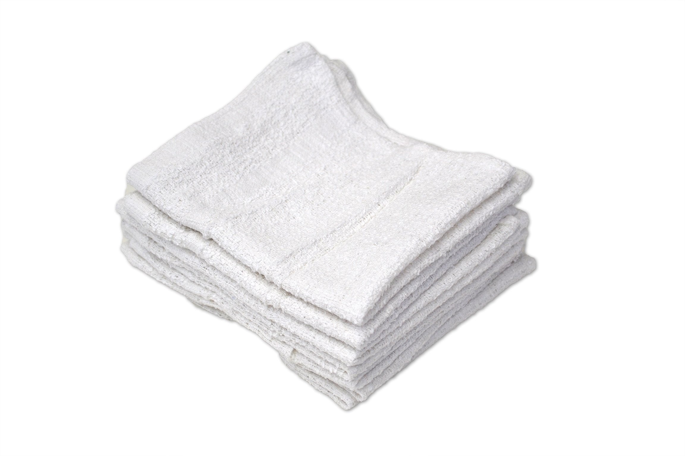 R&R Value A61250 Wash Cloth 1.00 lb, Poly-Cotton, 12 x 12, White, Pack of 12