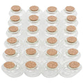 Axe Sickle 32 Pcs 30 mL Cork Stopper Glass Bottles 1 Ounce Transparent Glass Bottles