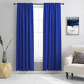 Donren Royal Blue Blackout Curtains Panels For Bedroom - Thermal Insulated Solid Rod Pocket Curtains (52 By 84 Inch,2 Panels)