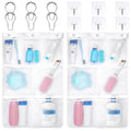 F-color Mesh Shower Caddy Hanging - Quick Dry Shower Organizer, 7 Pockets Bathroom Organizer Bag Tote for Cruise Ship Essentials