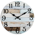 KECYET Wall Clock - 16 Inch Large Silent Non-Ticking Wall Clocks Battery Operated Coastal Country Style Decorative for Living Ro