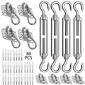 Sun Shade Sail Hardware Kit - 304 Stainless Steel Sunshades Canopy Installation Kit For Install Rectangle & Triangle Shade Sails