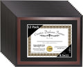 Creative Picture Frames 11x14-inch Mahogany Diploma Frame with Black Mat to Hold 8.5    x 11    Graduation Certificate Documents