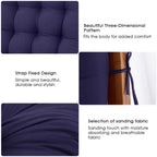 Chaise Lounger Cushion, 61Inch Chaise Lounger Cushions Rocking Chair Sofa Cushion With Ties,Thick Padded Chaise Lounger Swing Be