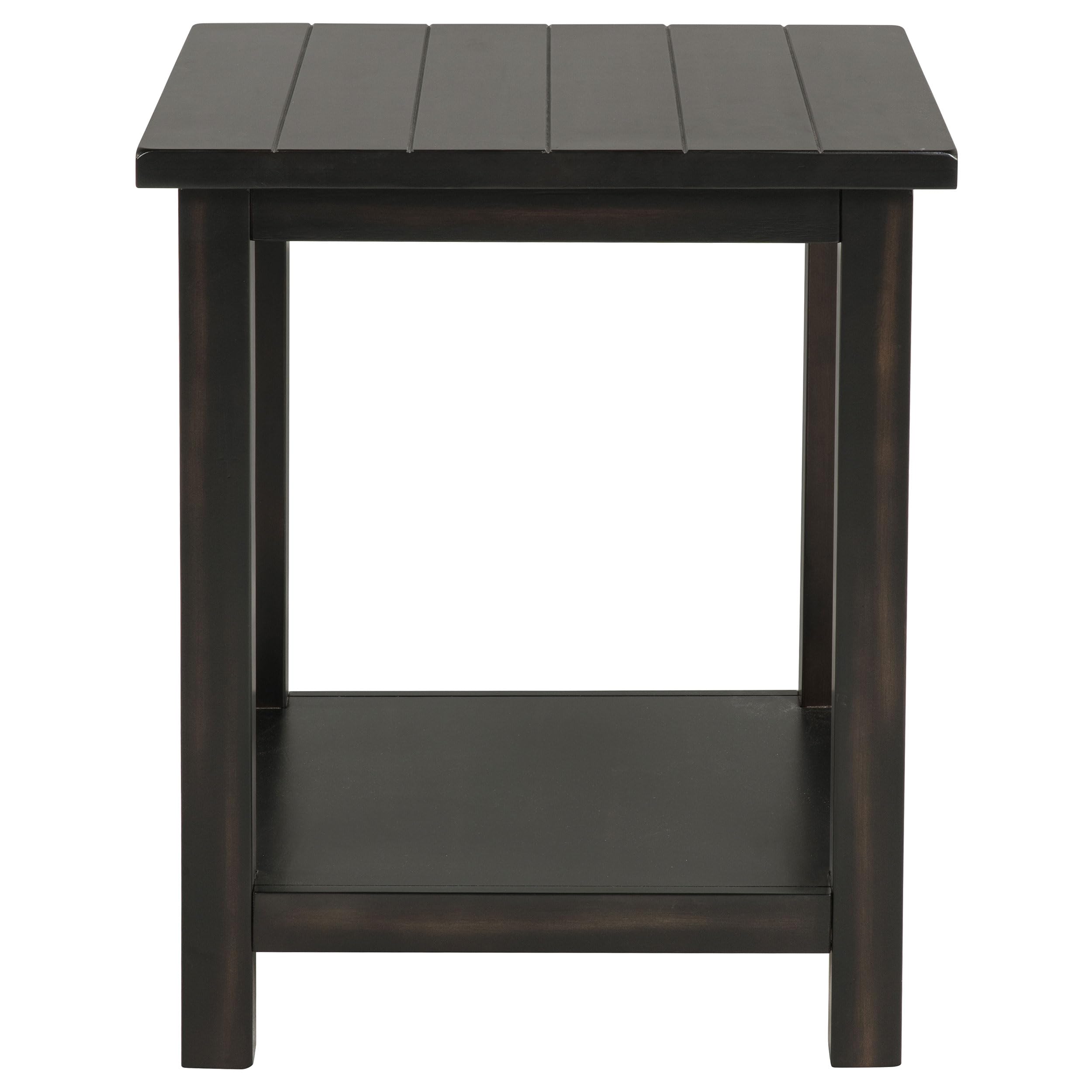 Coaster Home Furnishings Payne Wood End Table with Shelf Java