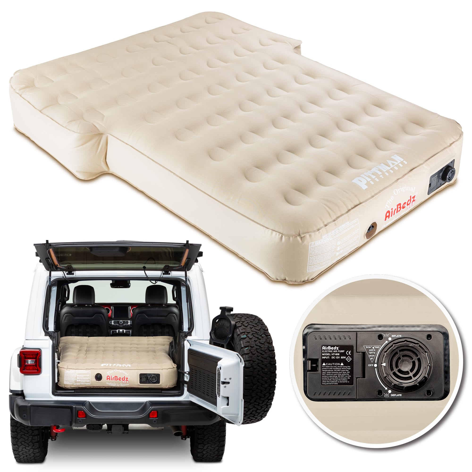 Pittman Outdoors PPI-TAN_XUV Original AirBedz Air Bed Mattress for SUV and Crossovers