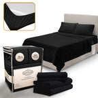 Abeero Home Twin Sheets Set - Luxury Hotel Bed Sheets - Soft Cooling Sheets with Elastic Corner Straps - Deep Pockets Microfiber