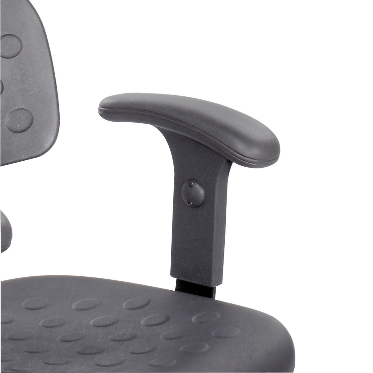 Safco Products 6683 Adjustable T-Pad Arm Set for use with select Soft Tough and WorkFit Chairs (sold separately), Black