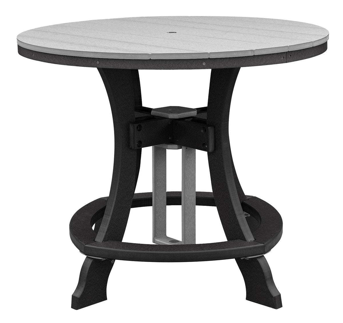 American Furniture Classics Counter Height Dining Table, Light Gray & Black