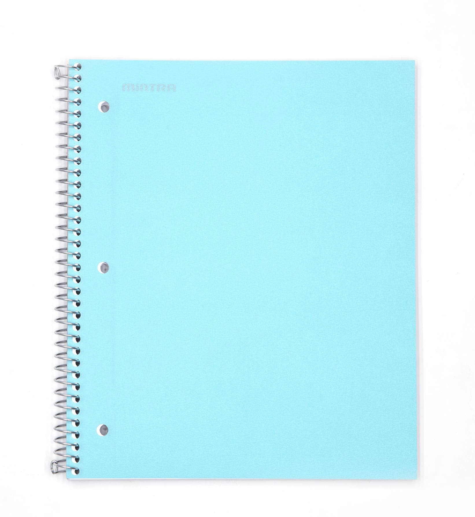 Mintra Office Durable Spiral Notebooks, 1 Subject, (Teal, 4X4 Graph 1Pk), 100 Sheets, Poly Pocket, Moisture Resistant Cover, Sch