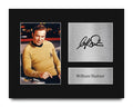 HWC Trading William Shatner Star Trek Gifts USL Printed Signed Autograph Picture for TV Show Fans - US Letter Size