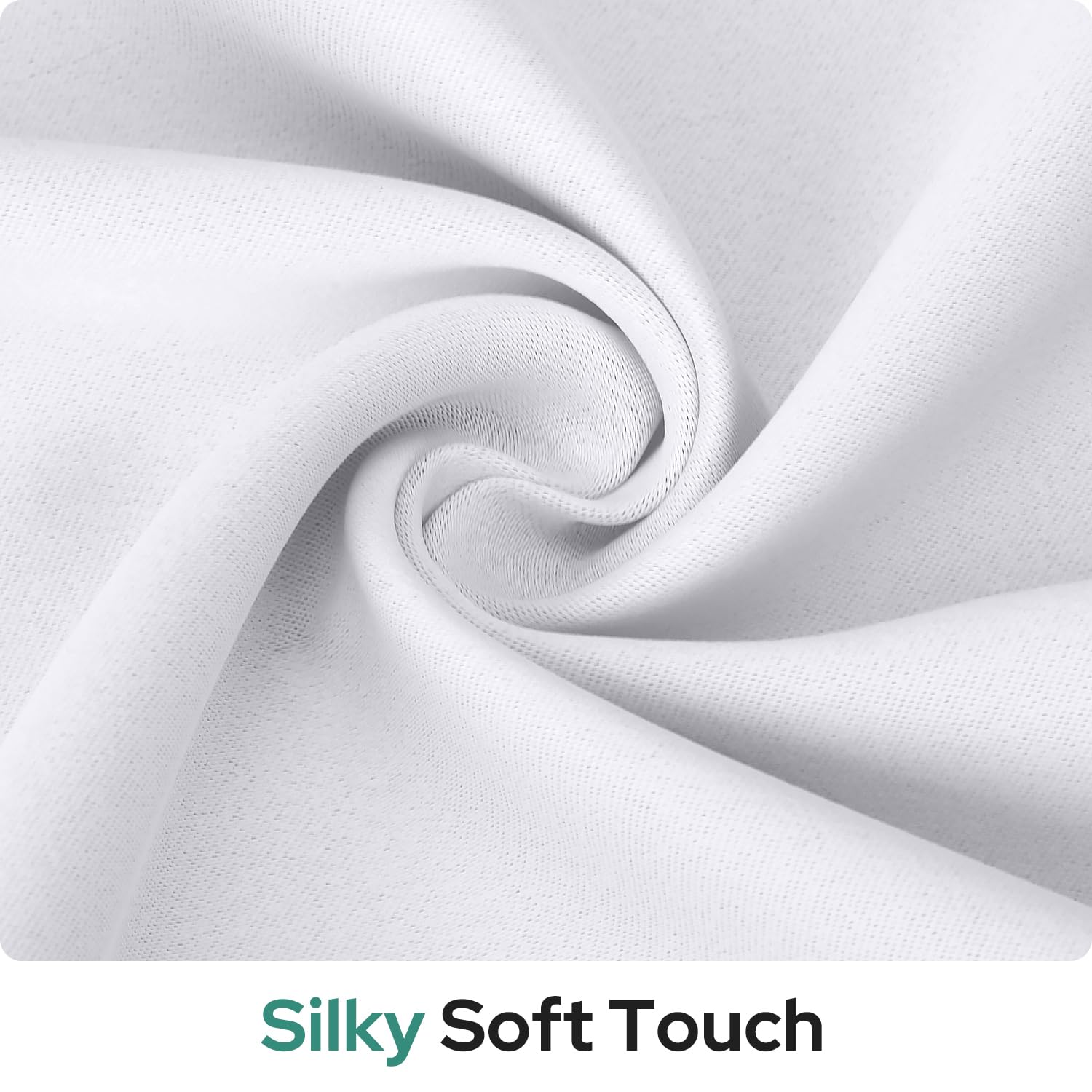 Homeideas 100% Blackout French Door Curtains, Privacy Door Curtains For Window, 26 X 40 Inch Room Darkening Blinds, Thermal Insulated Window Shades For Bedroom, 1 Panel, Greyish White