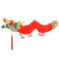 Bememo 3D Chinese New Year Dragon Decorations Hanging Paper Dragons Garland Lunar New Year Chinese Spring Festival Lantern Festi